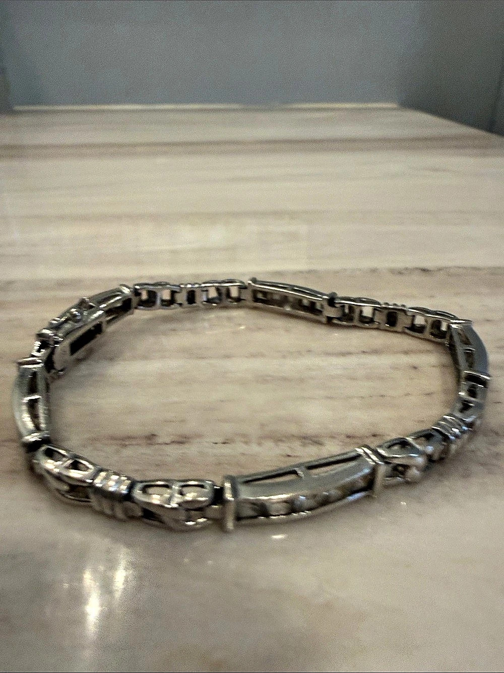 Silver-Tone Link Bracelet